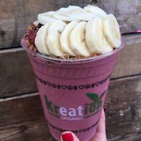Gluten-free smoothie from Kreation Organic Kafe